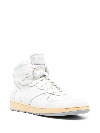 Shop Rhude White High-top Sneakers For Men