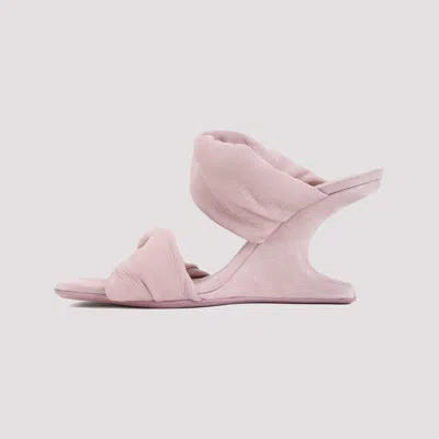 Shop Rick Owens Twisted Sandal In Pink & Purple For Women