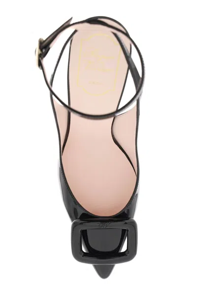 Shop Roger Vivier Stylish Black Patent Leather High Sandal For Women