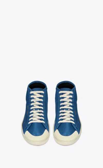 Shop Saint Laurent Navy Classic Nylon Sneakers For Men