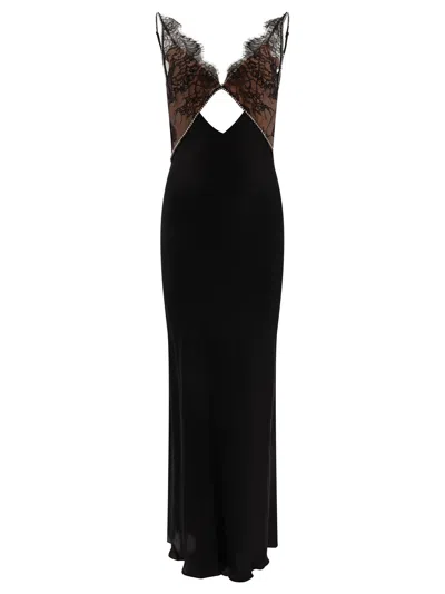 Shop Self-portrait Elegant Black Lace Maxi Dress For Women
