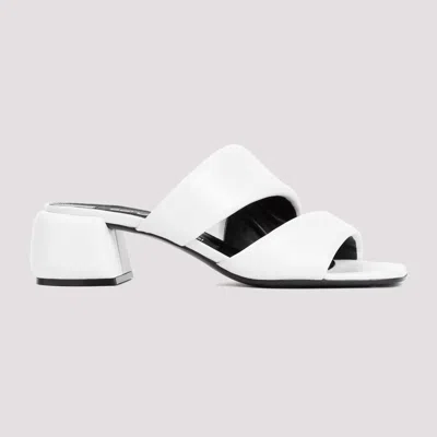 Shop Sergio Rossi White Nappa Leather Sandals For Women