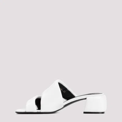 Shop Sergio Rossi White Nappa Leather Sandals For Women