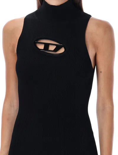 Shop Diesel Sophisticated M-onerva Mini Dress For Women By  In Black