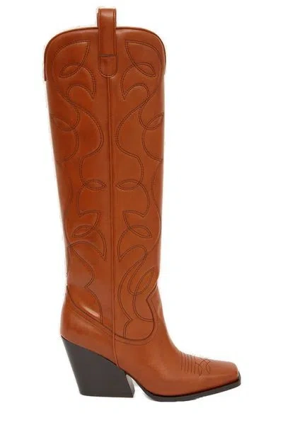 Stella Mccartney Cowboy Boots In Brown