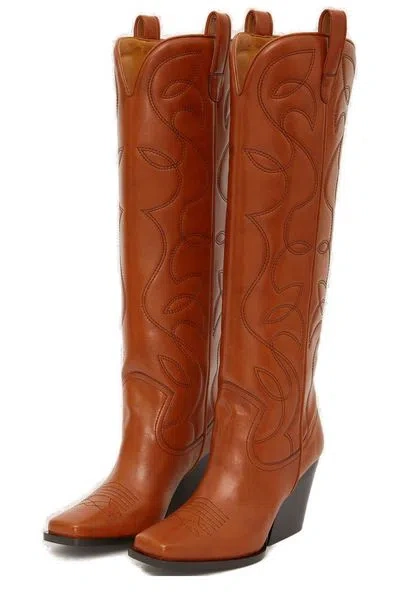 Stella Mccartney Cowboy Boots In Brown