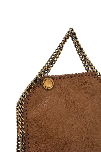 Shop Stella Mccartney Faux Leather Tiny Falabella Handbag For Women In Brown