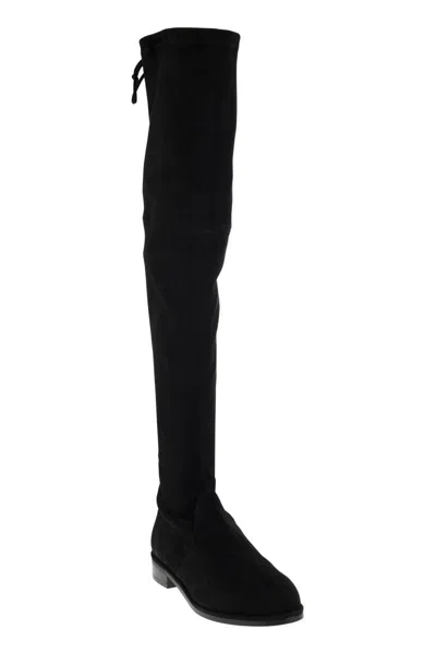Shop Stuart Weitzman Bold Over-the-knee Suede Boot For Women In Black