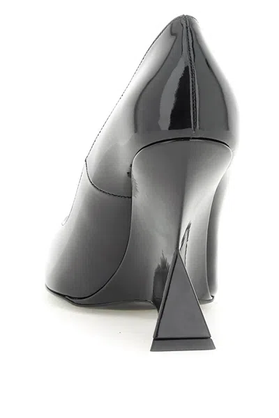 Shop Attico Sculptural Patent Leather Pumps For Women In Black