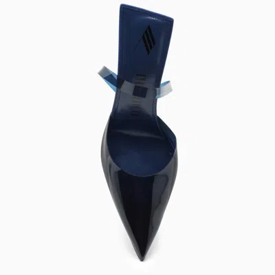 Shop Attico Electric Blue Pointed Pvc Slingback For Women