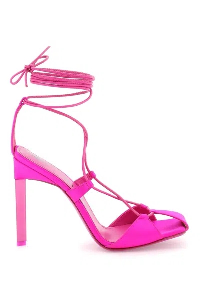 Attico Adele Lace-up Pumps In Purple