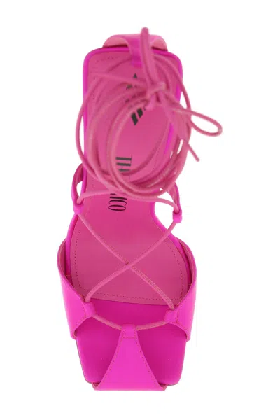 Attico Adele Lace-up Pumps In Purple