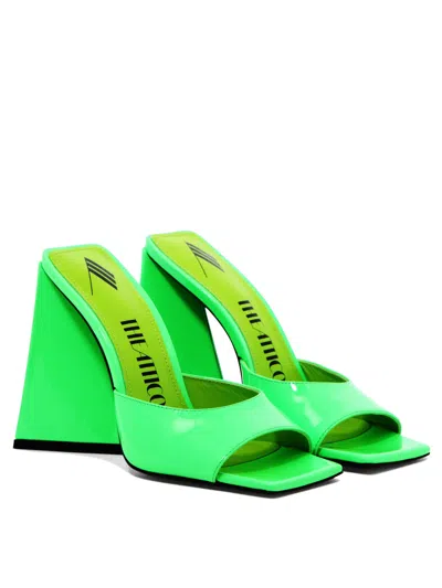 Shop Attico Green High Heel Sandals For Women