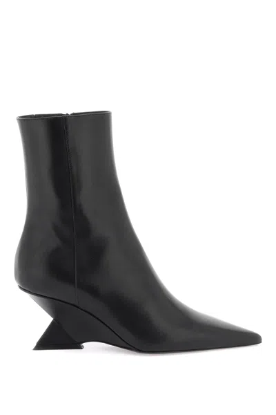 Shop Attico Sleek And Sophisticated Black Ankle Boots For Women