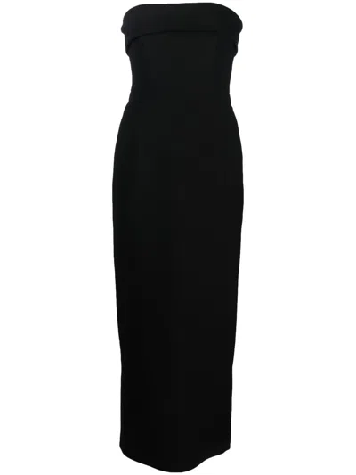 Shop The New Arrivals By Ilkyaz Ozel Strapless Evening Gown Long Dress In Black