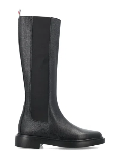 Shop Thom Browne Classic Black Chelsea Boots For Women