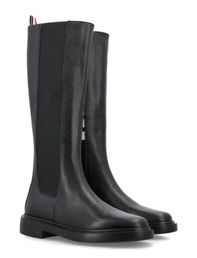 Shop Thom Browne Classic Women's Black Leather Chelsea Boots