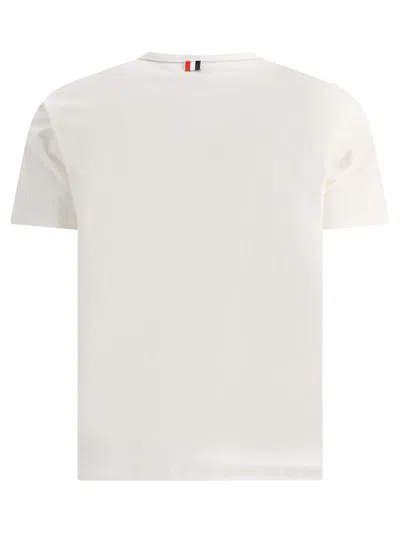 Shop Thom Browne T-shirt "rwb Pocket" In White