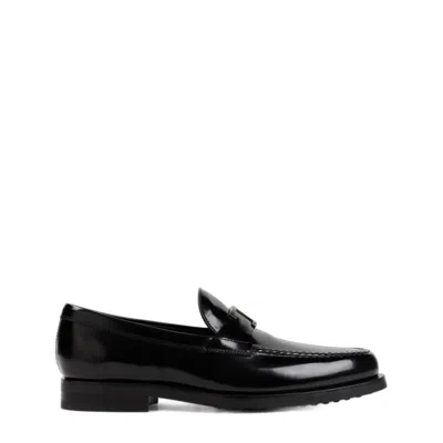 Shop Tod's Classic Black Leather Men's Loafers