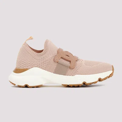 Shop Tod's Knit Sneakers For Women In Nude And Neutrals In Beige