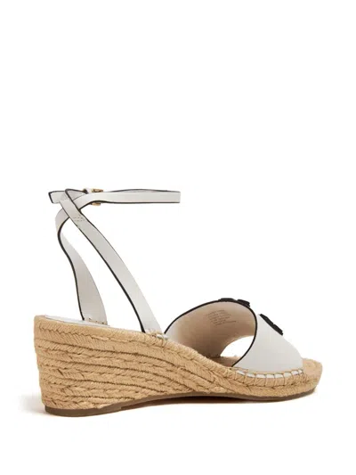 Shop Tory Burch Ines Wedge Sandals In White