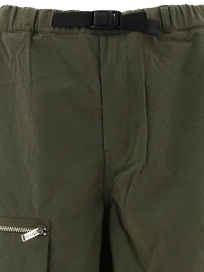 Shop Undercover Belted Shorts In Green