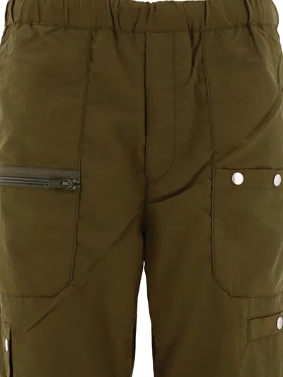 Shop Undercover Nylon Cargo Trousers In Green