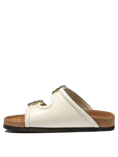 Shop Valentino "fussfriend" Sandals In White