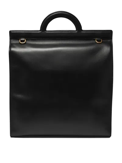Shop Valentino "tagged" Shopping Handbag In Black