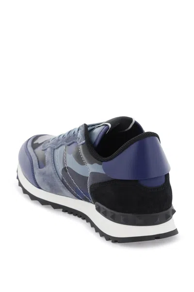 Shop Valentino Camouflage Rockrunner Sneakers For Men In Multicolor