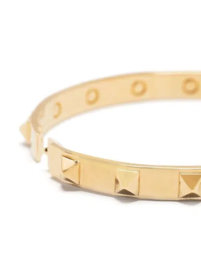Shop Valentino Golden Rockstud Bracelet For Women