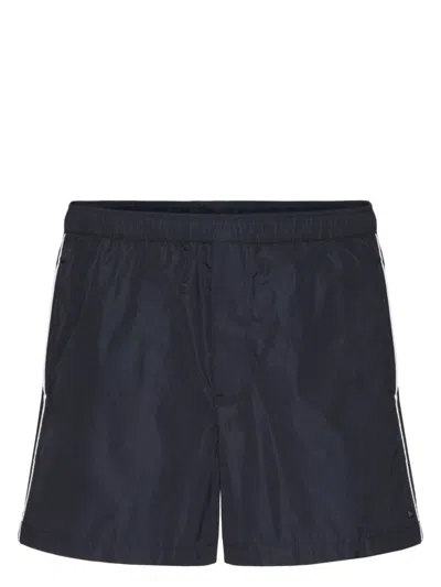 Shop Valentino Navy Blue Swimming Shorts For Men