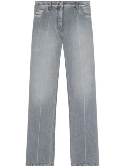 Shop Versace Gray Girlfriend Jeans With Medusa Motif For Women