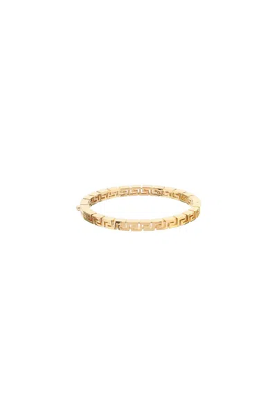 Shop Versace Greek Inspired Gold Bracelet For Men
