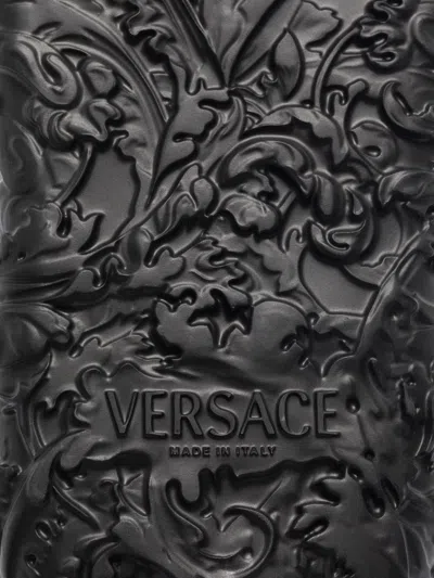 Shop Versace Men's Medusa Dimension Slide Sandals In Black For Fw23