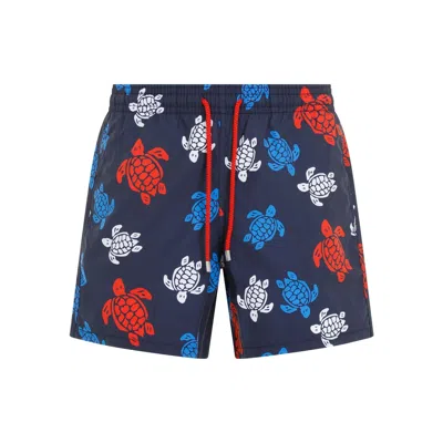Shop Vilebrequin Tortues Multicolores Swimming Shorts In Blue