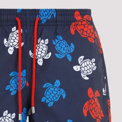 Shop Vilebrequin Tortues Multicolores Swimming Shorts In Blue