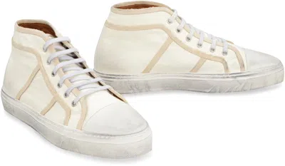 Dolce & Gabbana Vintage Mid Top Sneaker In Neutral
