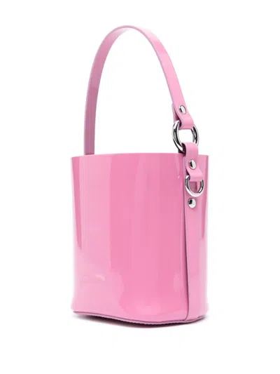 Shop Vivienne Westwood Daisy Patent Leather Bucket Handbag In Pink