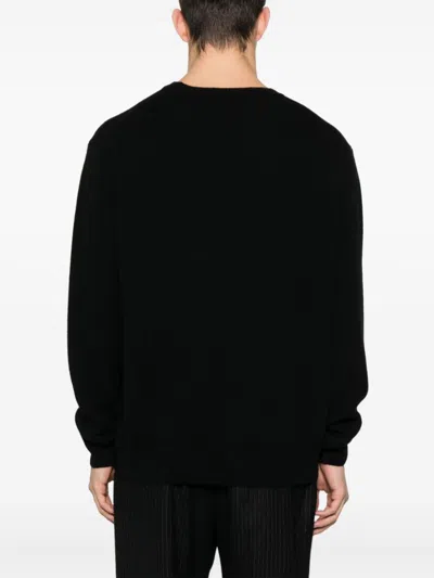 Shop Vivienne Westwood Logo Wool Sweater In Black