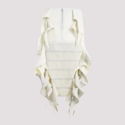 Shop Y/project Bug Denim Skirt In Beige