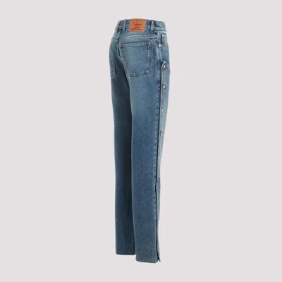 Shop Y/project Evergreen Snap Off Jeans In Blue