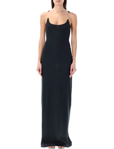 Shop Y/project Invisible Straps Long Dress For Women In Black