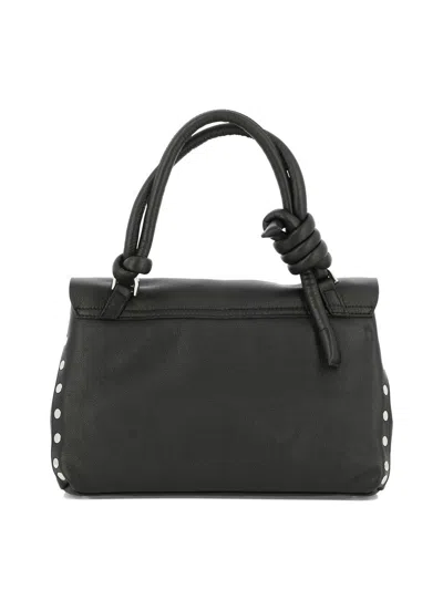 Shop Zanellato "postman Piuma Knot S" Handbag In Black