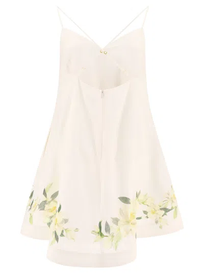 Shop Zimmermann Harmony Swing Dress In White – Perfect For The Spring/summer Season