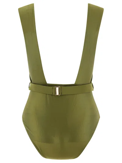 Shop Zimmermann Belted Green Swimsuit For Women