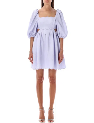 Shop Zimmermann Elegant Lilla Linen Mini Dress For Women By  | Fw24 Collection