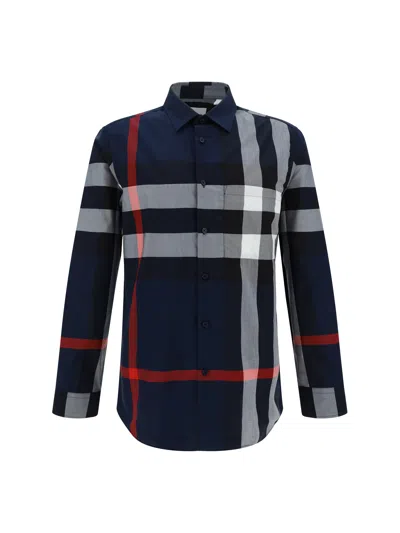 Shop Burberry Men Summerton Shirt In Multicolor