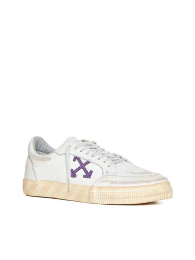 Shop Off-white Off White Sneakers In White Purple