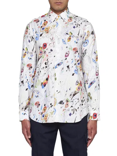 Shop Paul Smith Shirts In Beige